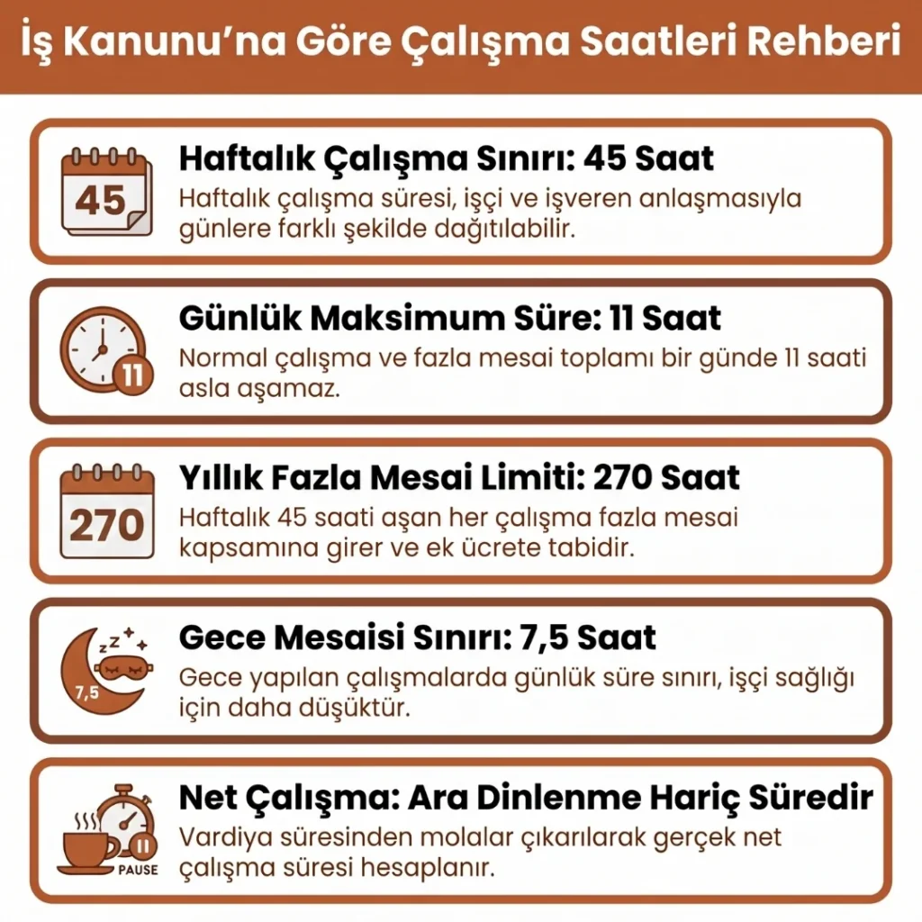 Yasal Çalışma Süreleri