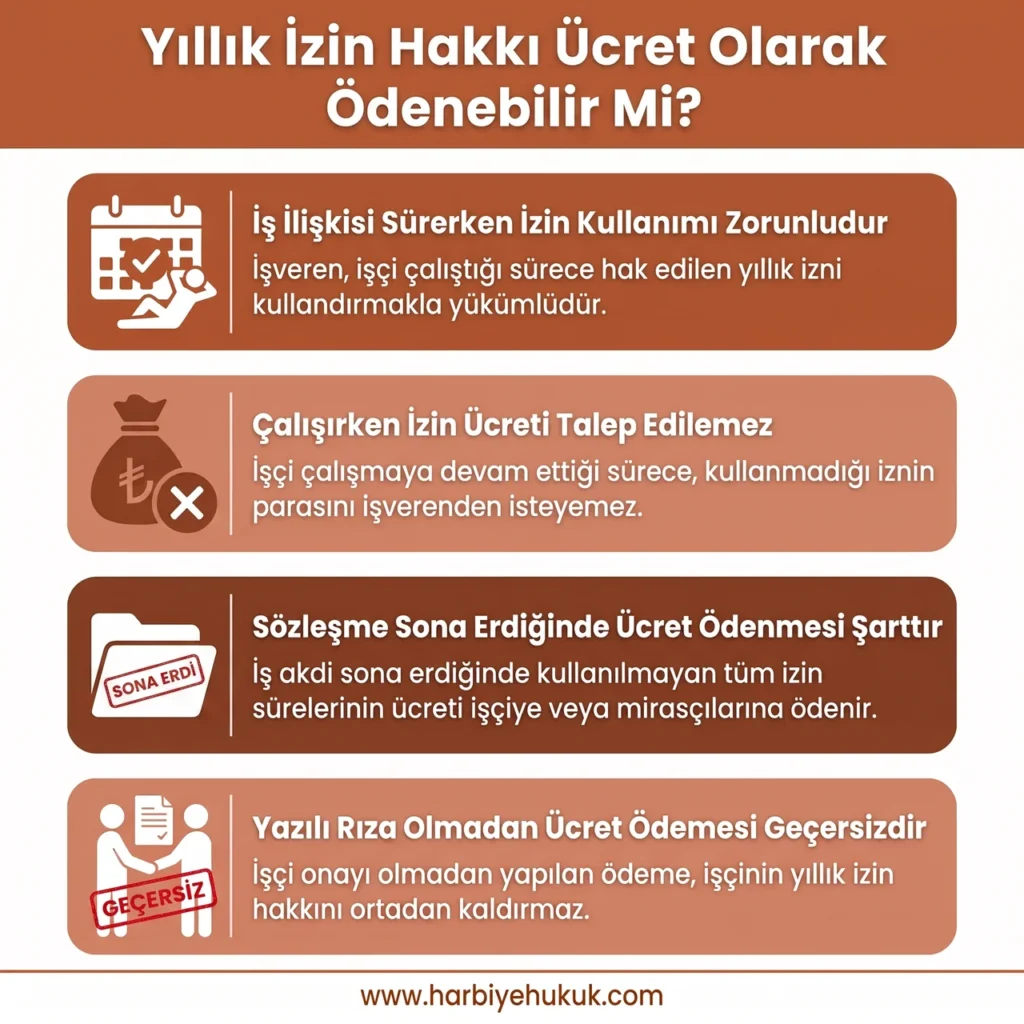 Yıllık İzin Hakkı Ücret Olarak Ödenebilir Mi?