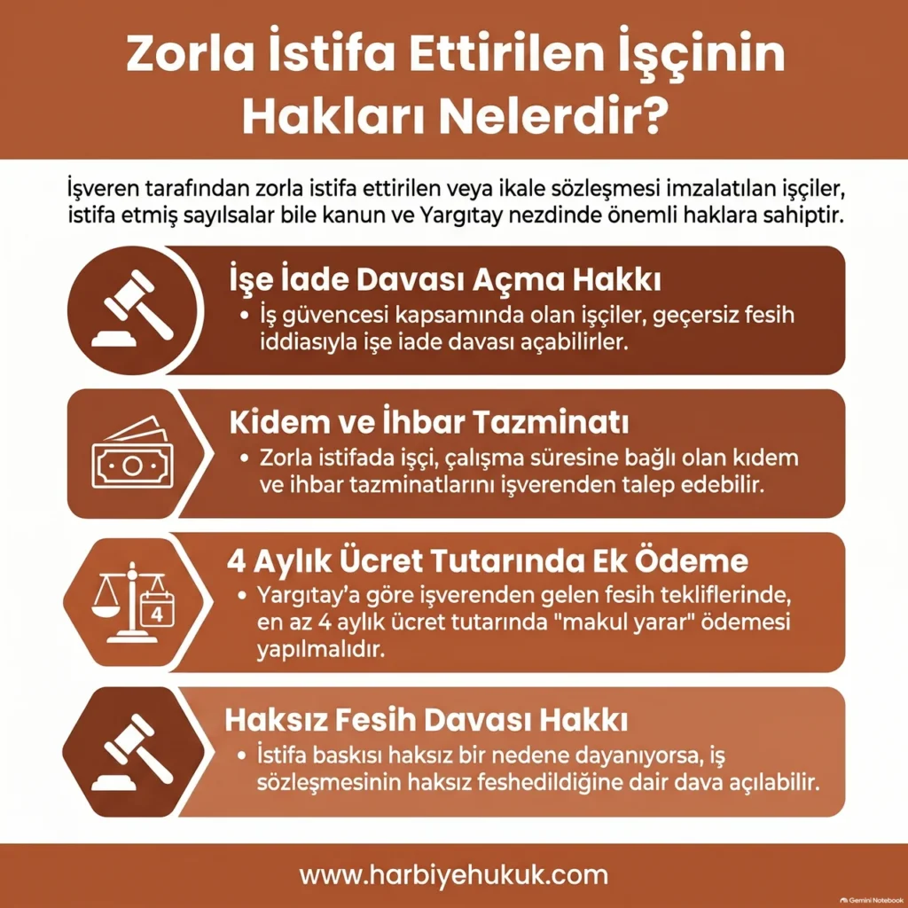 Zorla İstifa Ettirilen İşçinin Hakları Nelerdir?