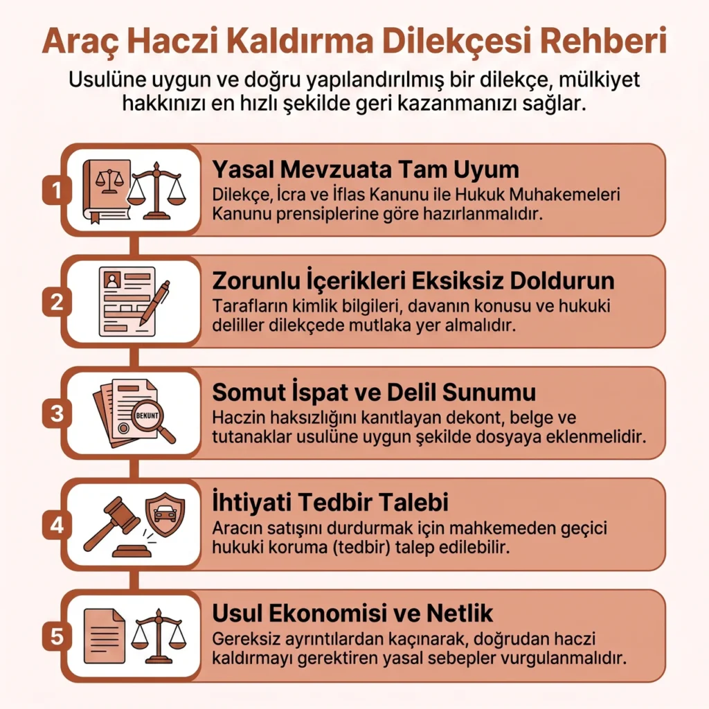 Araç Haciz Kaldırma Dilekçesi Nasıl Yazılır?
