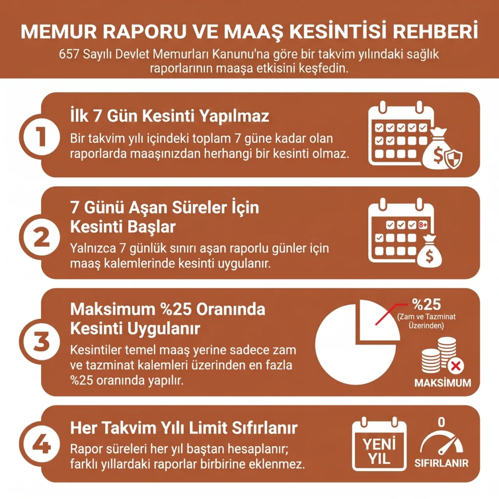 Devlet Memuru Rapor Aldığında Maaş Kesintisi