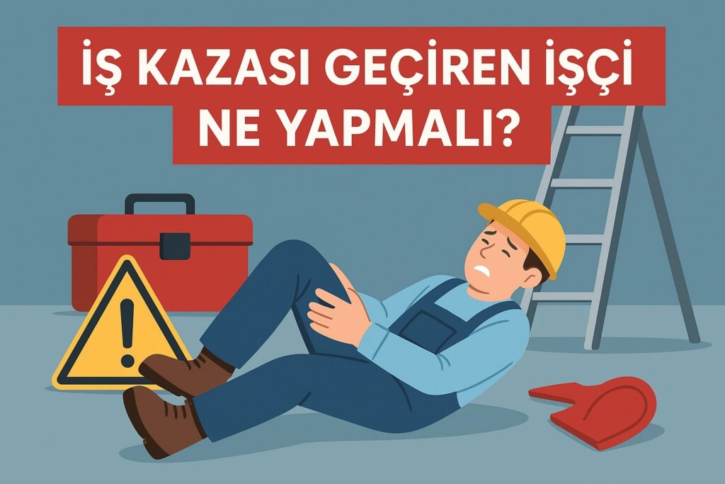 iş kazası geçiren işçi