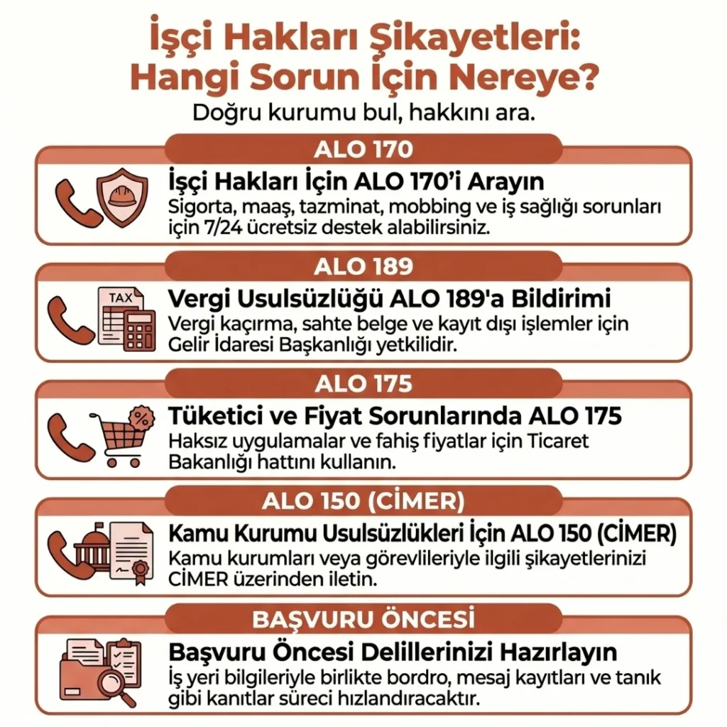 İşçi Hakları Şikayetleri Nereye Yapılır?
