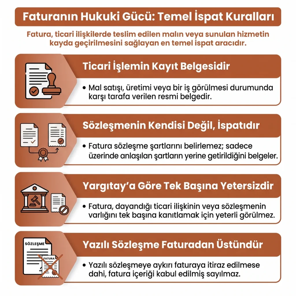 Fatura Alacağ İcra Takibi İspat Kuralları