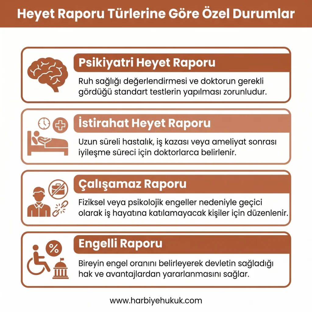 Heyet Raporu Türleri ve Özellikleri