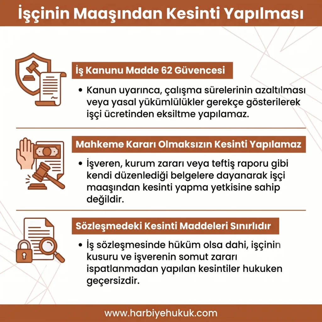 İşçinin Maaşından Kesinti Yapılması