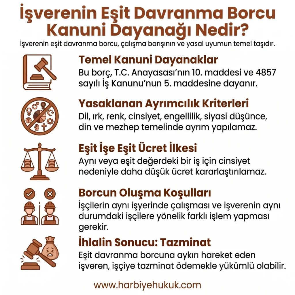 İşverenin Eşit Davranma Borcu Kanuni Dayanağı Nedir?