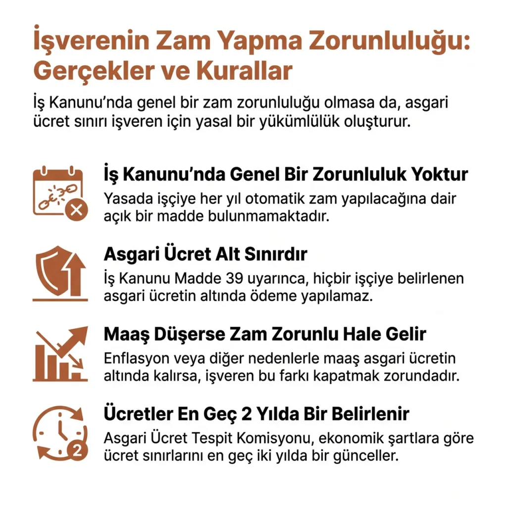 İşverenin Zam Yapma Zorunluluğu