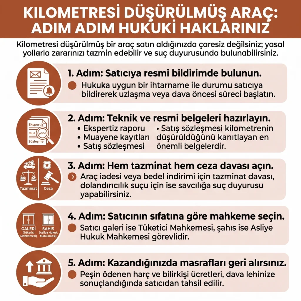 Kilometresi Düşürülmüş Araç Davası