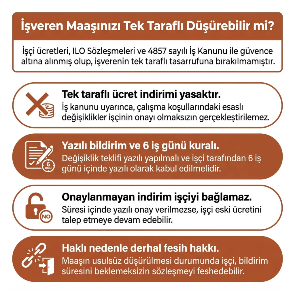Tek Taraflı Olarak İşçinin Maaşının Düşürülmesi
