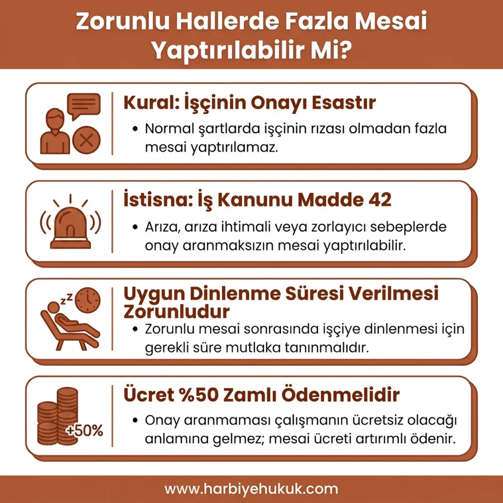 Zorunlu Hallerde Fazla Mesai Yaptırılabilir Mi?