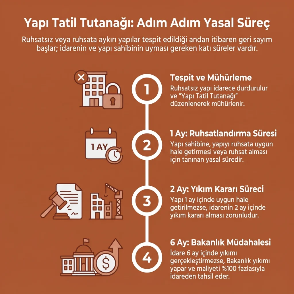 Kaçak Yapı Tatil Tutanağı Süreci