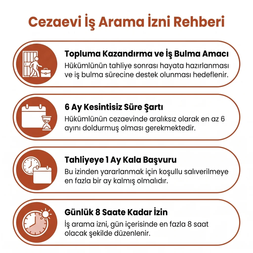 Cezaevi İzinlerinde İş Arama İzni
