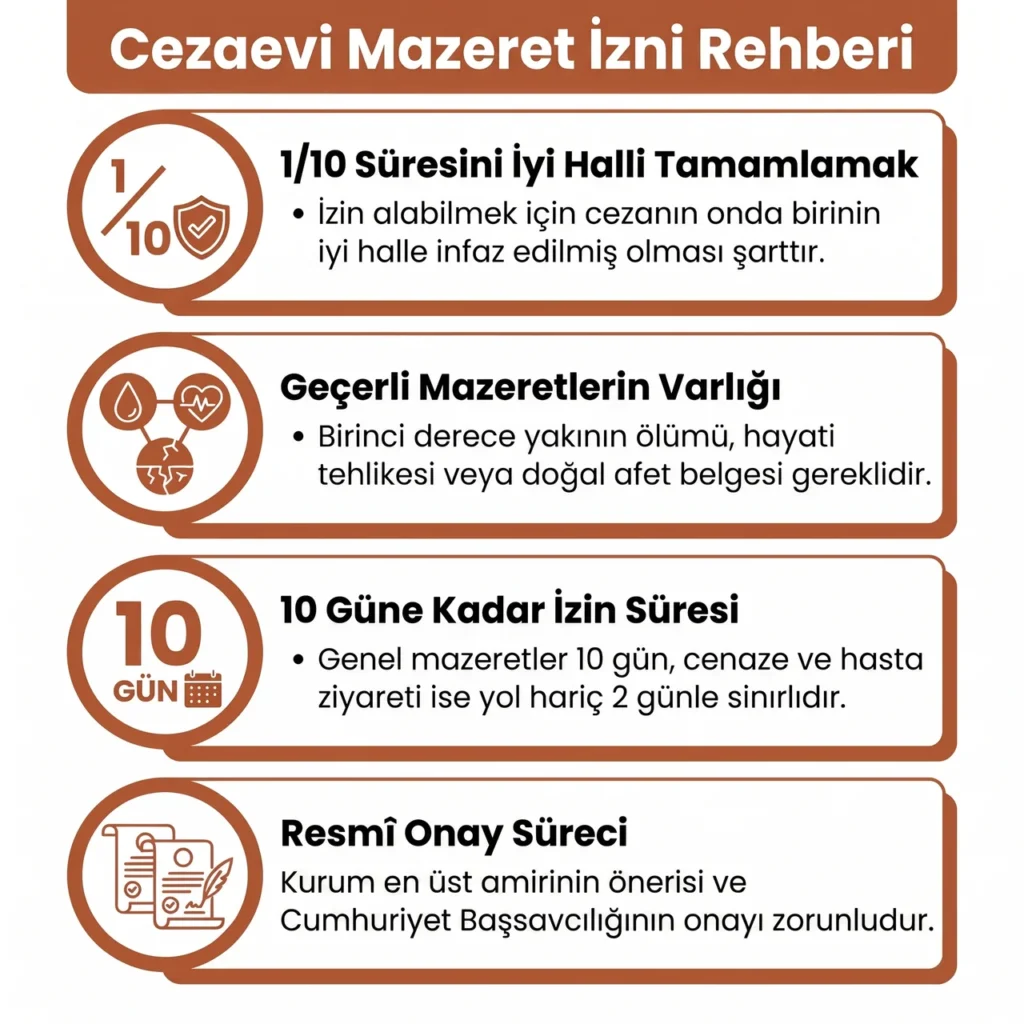 Cezaevi İzinlerinde Mazeret İzni
