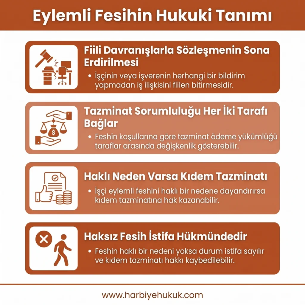 Eylemli Fesihin Hukuki Tanımı