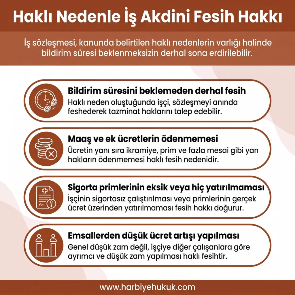 Haklı Nedenle İş Akdini Fesih Hakkı