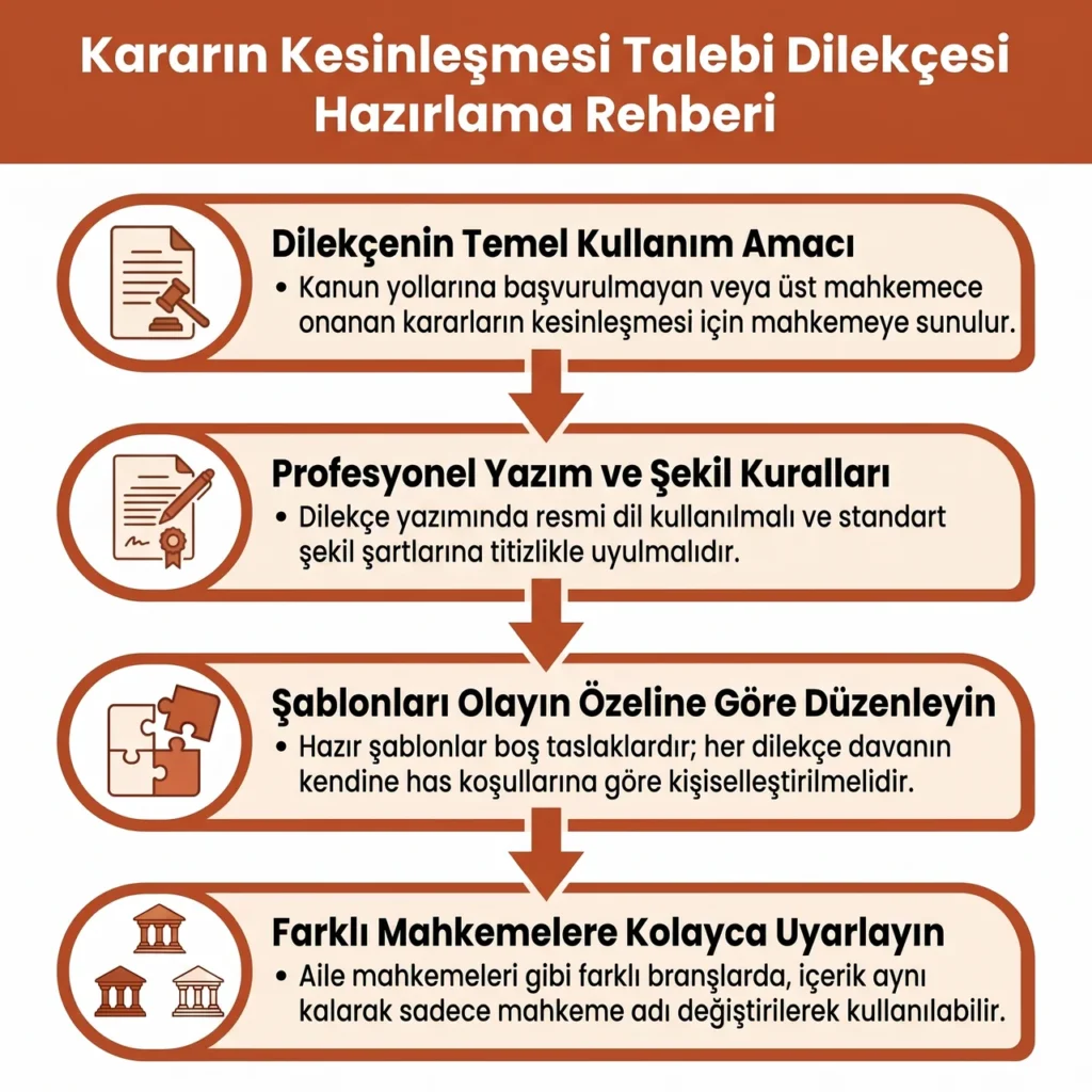 Karar Kesinleşme Dilekçesi Yazarken Dikkat