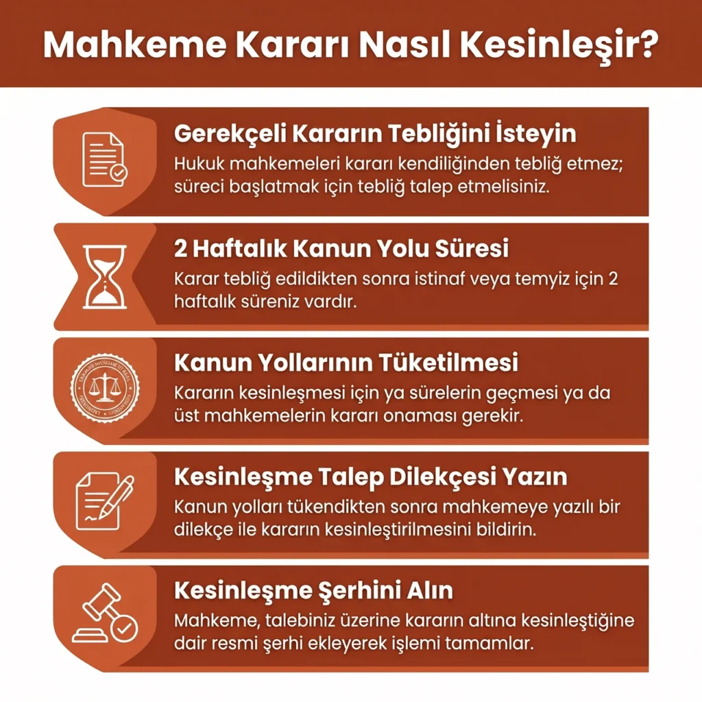 Mahkeme Kararı Nasıl Kesinleşir?