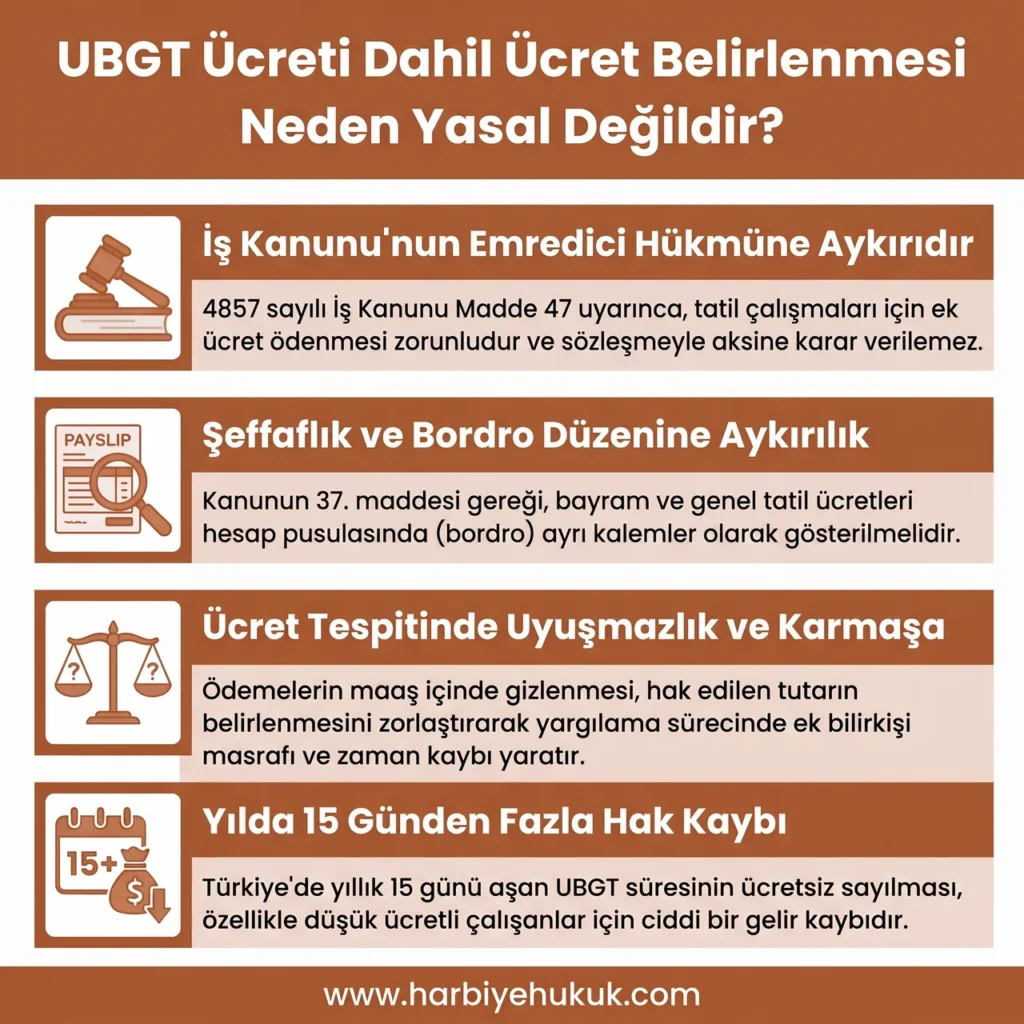 UBGT Ücreti Dahil Ücret Belirlenmesi Neden Yasal Değildir