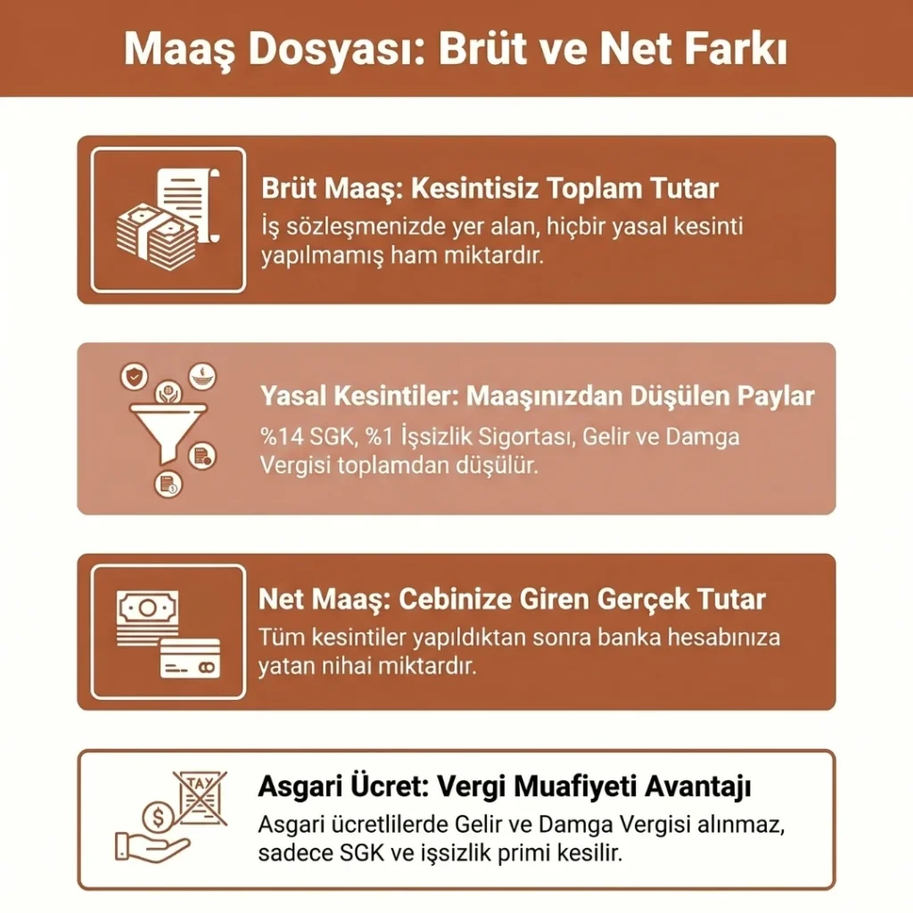Brüt Maaş ve Net Maaş Farkı