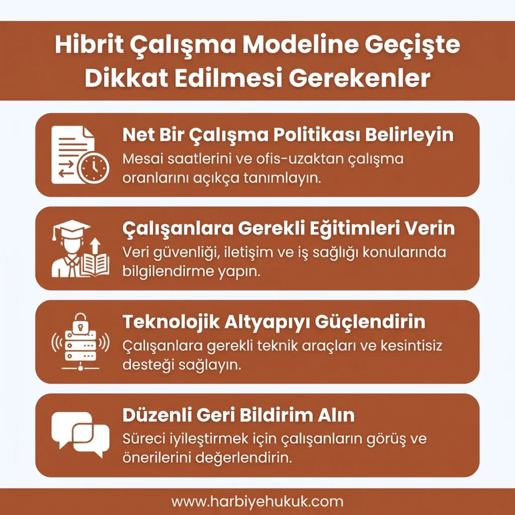 Hibrit Çalışma Modeline Geçişte Dikkat Edilmesi Gerekenler