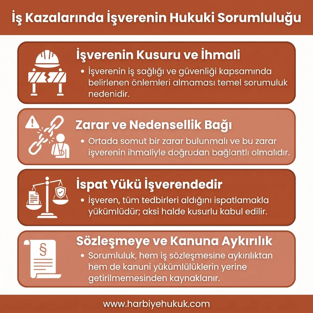 İş Kazalarında İşverenin Hukuki Sorumluluğu