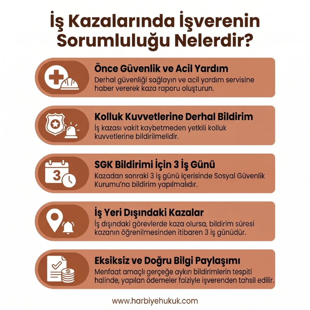 İş Kazalarında İşverenin Sorumluluğu Nelerdir?