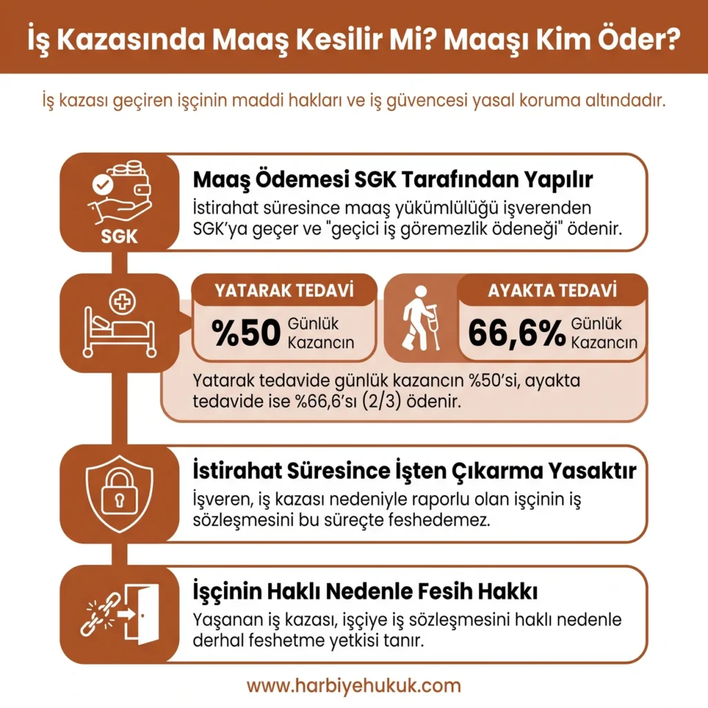 İş Kazasında Maaş Kesilir Mi? Maaşı Kim Öder?
