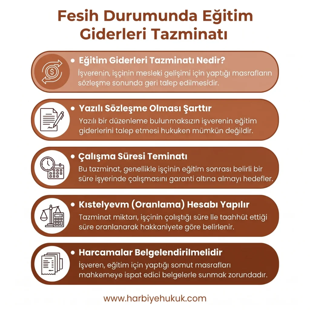 Fesih Durumunda Eğitim Giderleri Tazminatı