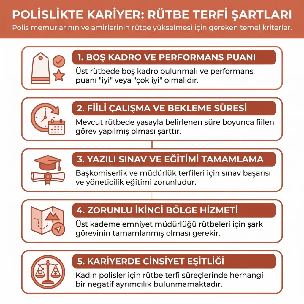 Kadın Polis Rütbe Terfi Şartları