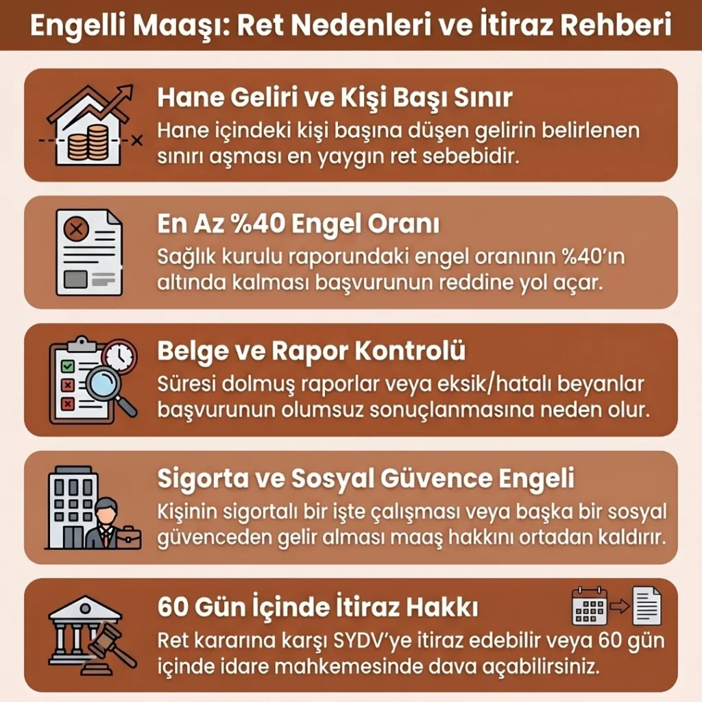Engelli Maaşı Red Sebepleri ve İtiraz