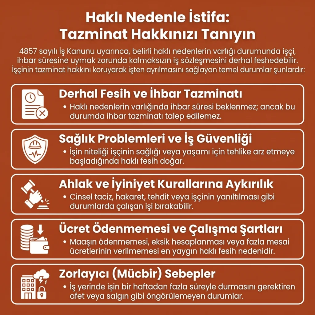 Özel Sektörde Tazminat Almak İçin Haklı Fesih