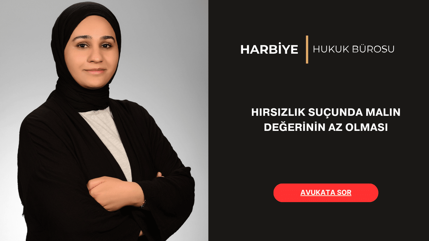 HIRSIZLIK SUÇUNDA MALIN DEĞERİNİN AZ OLMASI HIRSIZLIK SUÇUNDA MALIN DEĞERİNİN AZ OLMASI