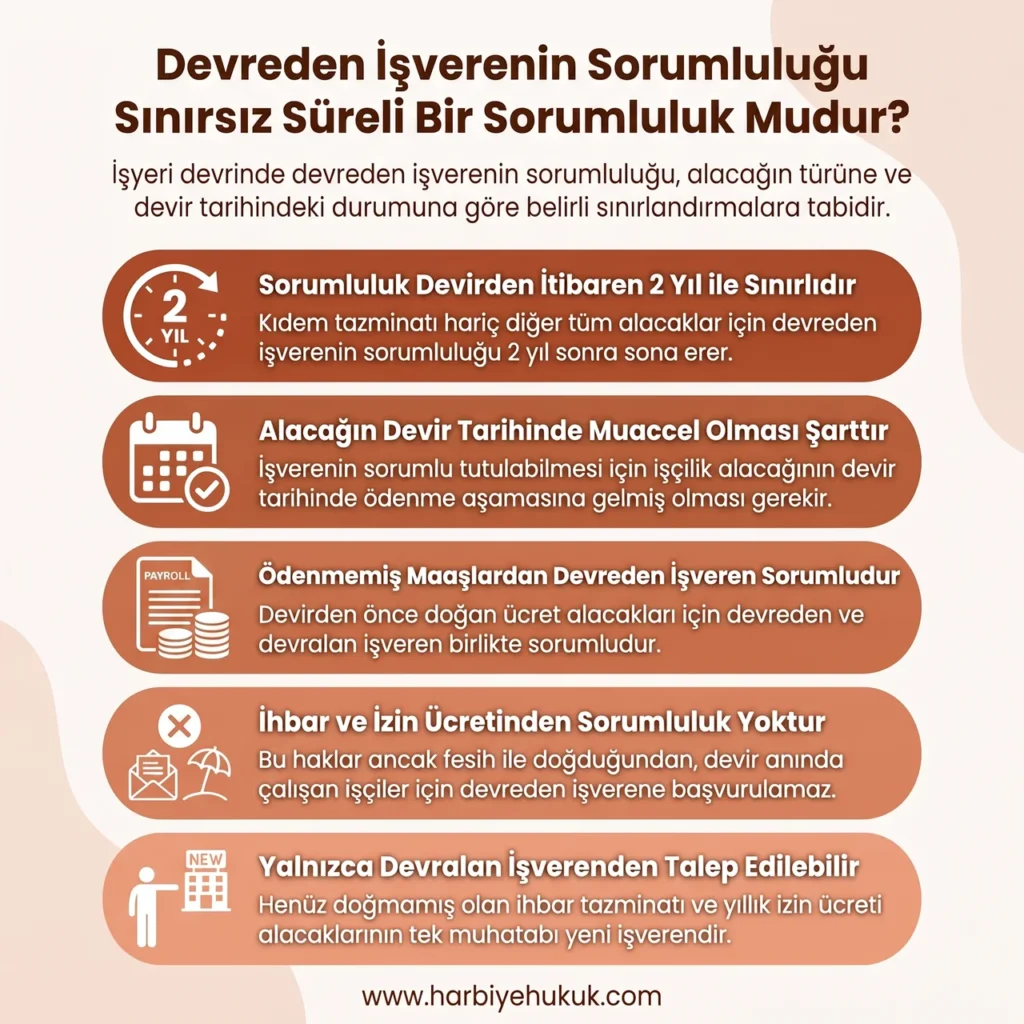 Devreden İşverenin Sorumluluğu Sınırsız Süreli Bir Sorumluluk Mudur?