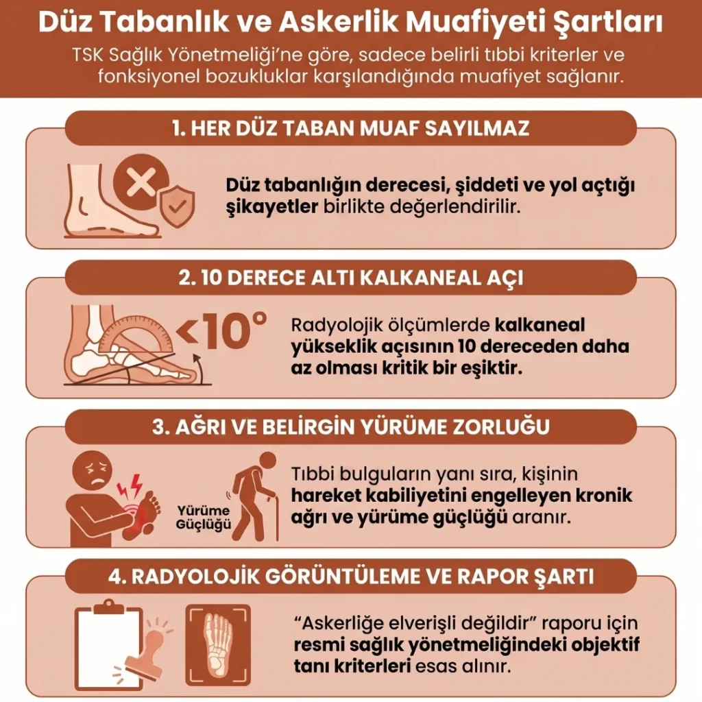 Düz Tabanlık Askerlik Muafiyeti