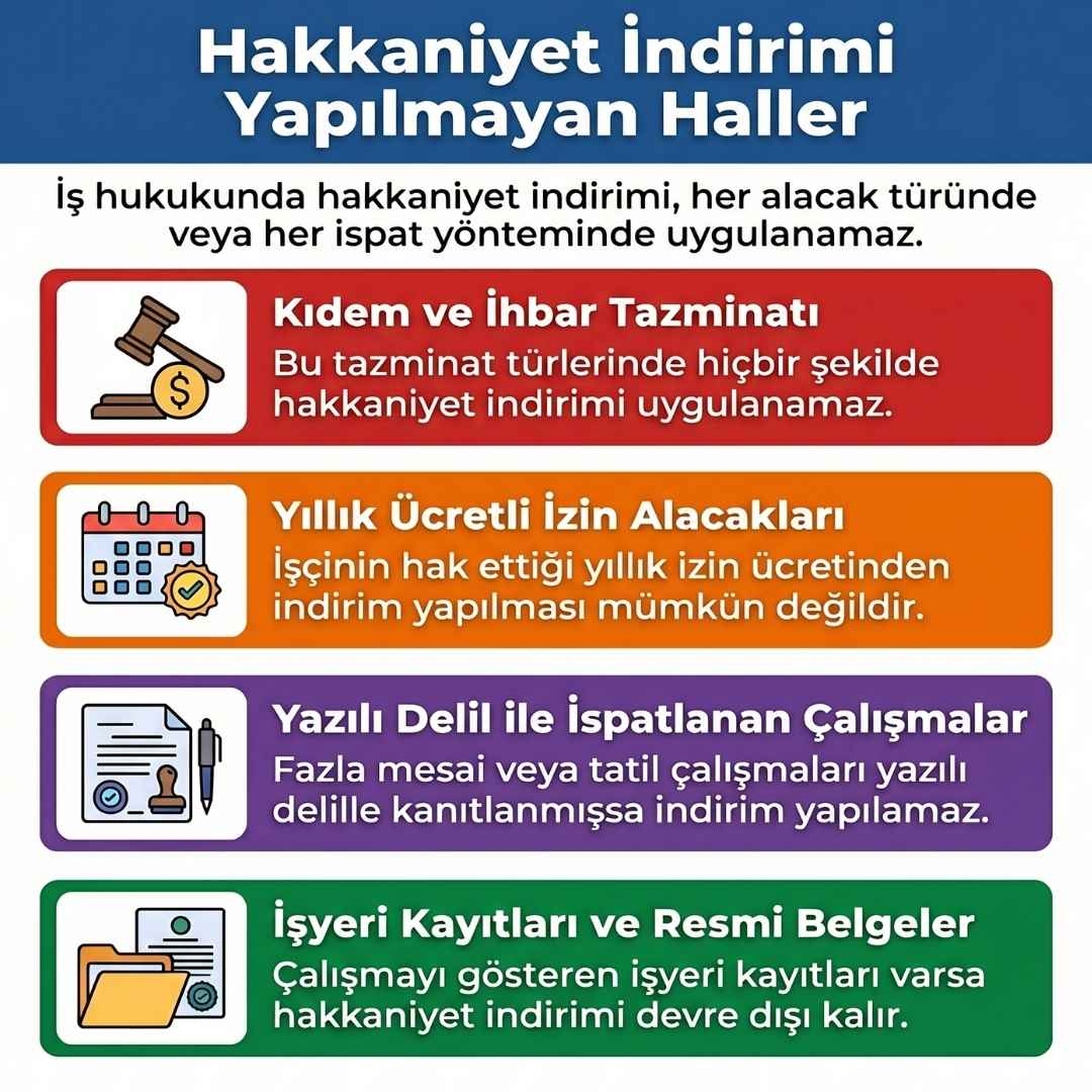 Hakkaniyet İndirimi Yapılmayan Haller