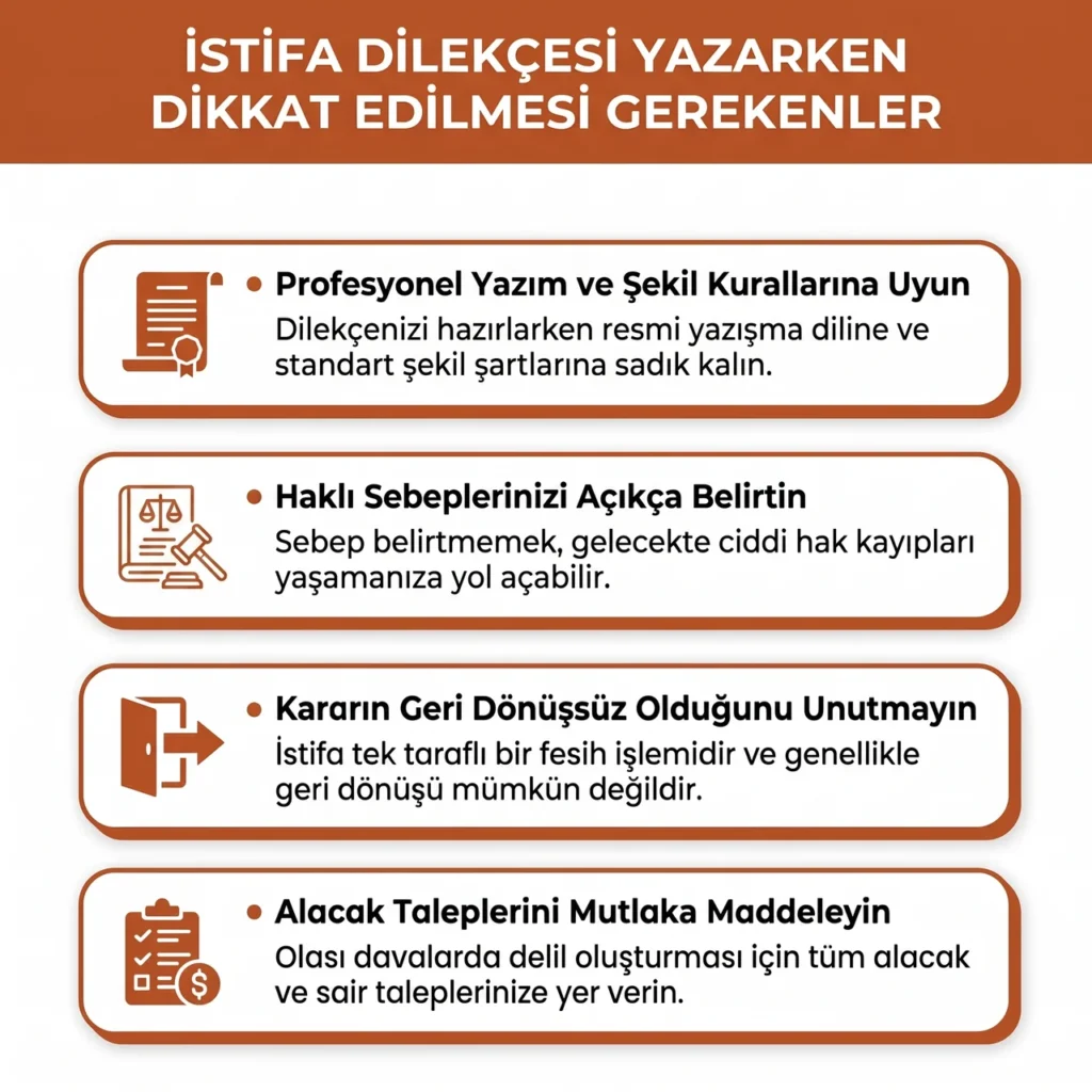 İstifa Dilekçesi Yazarken Dikkat Edilecekler