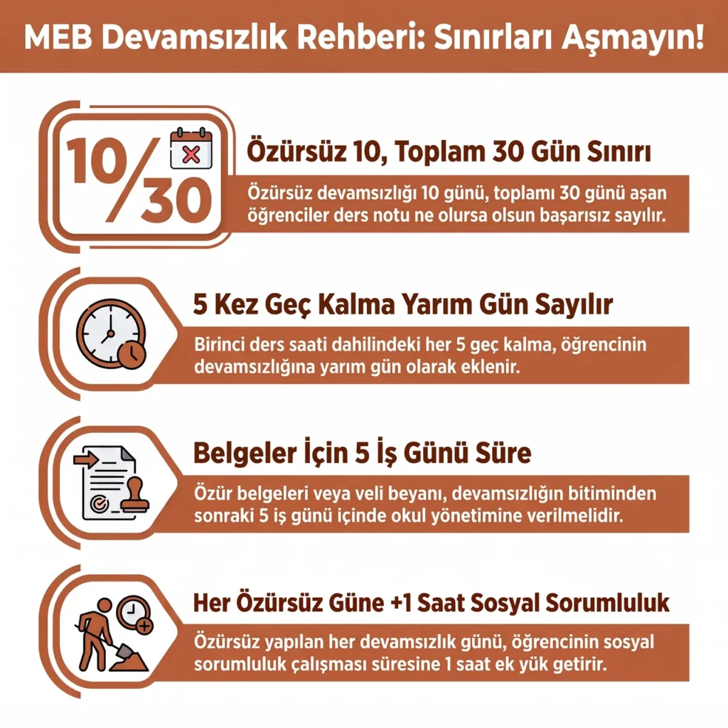 Öğrenci Devamsızlık Süreleri ve Kuralları
