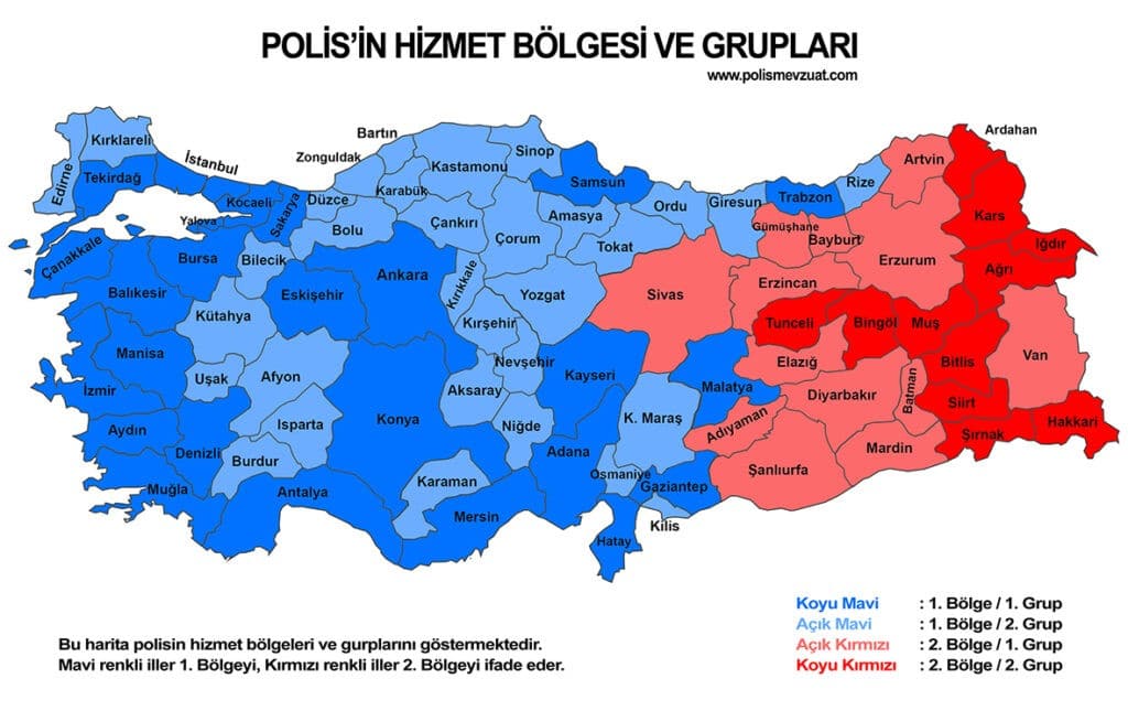 POLİS HİZMET BÖLGESİ VE HİZMET GRUPLARI
