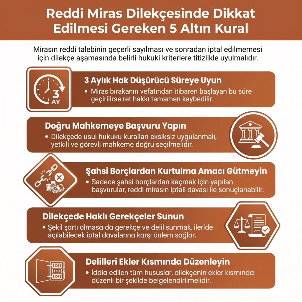 Reddi Miras Dİlekçesi Yazarken Dikkat Edilmesi Gerekenler