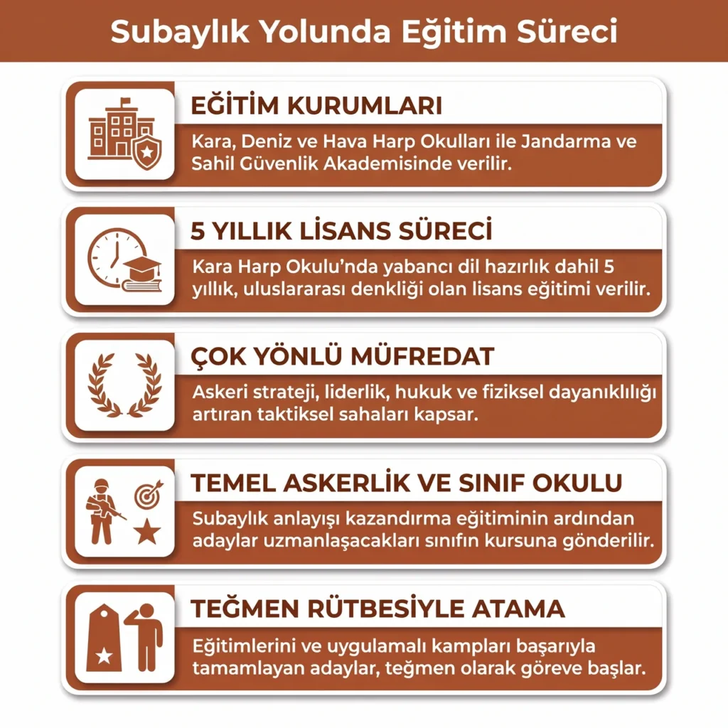 Subay Olmak İçin Gerekli Eğitimler