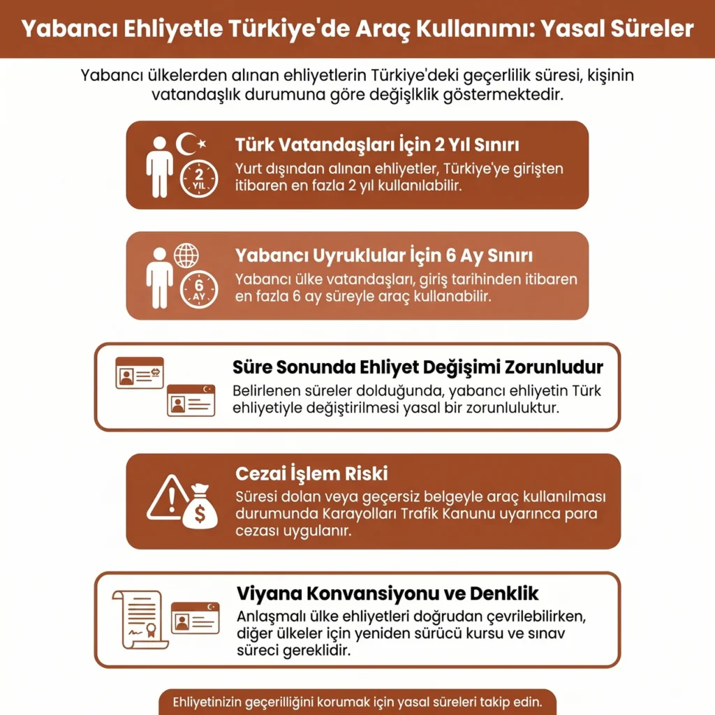 Türkiye'de Yabancı Sürücü Ehliyeti Kullanma