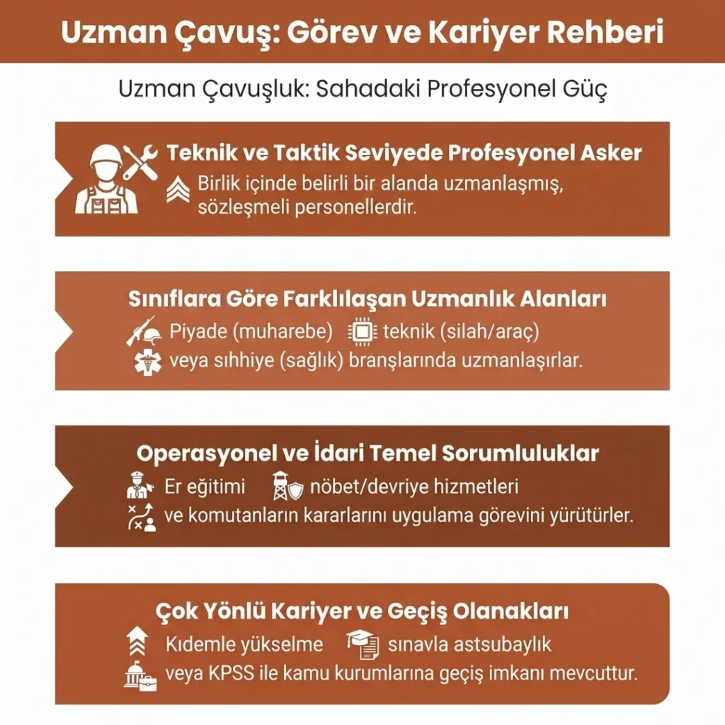 Uzman Çavuş Görevleri