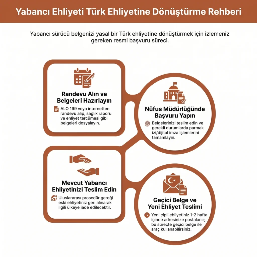 Yabancı Sürücü Ehliyeti Dönüştürme Başvurusu