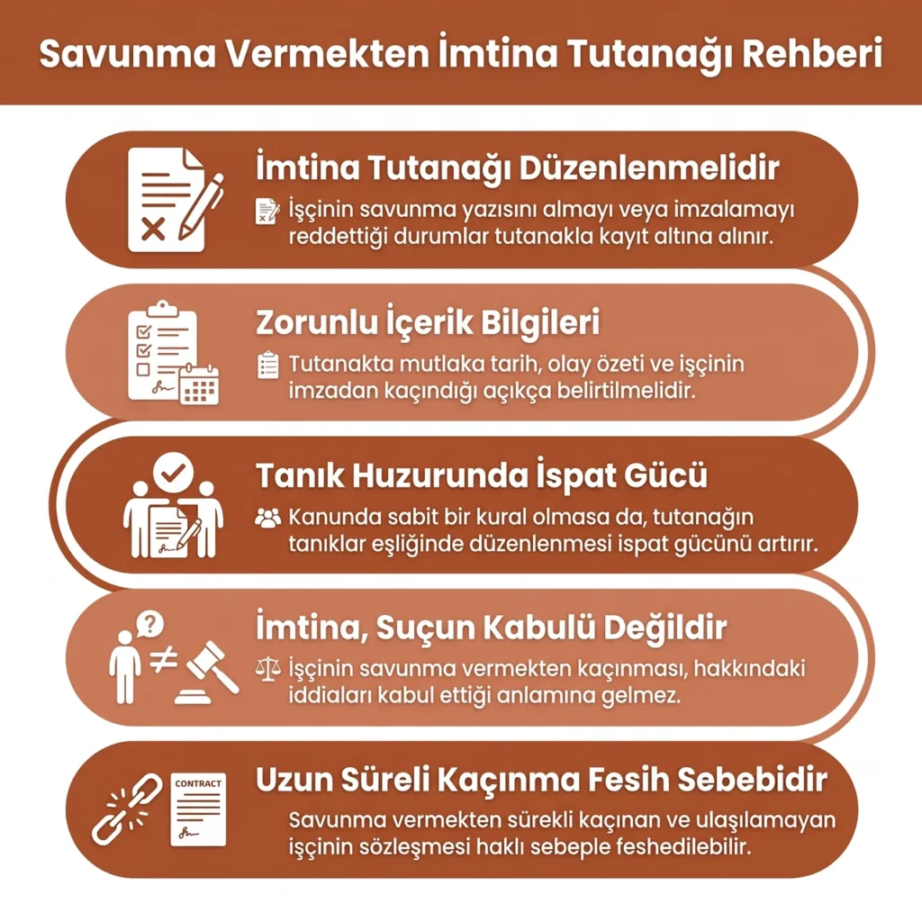 İşçi Savunmasının Alınmasında İmtina