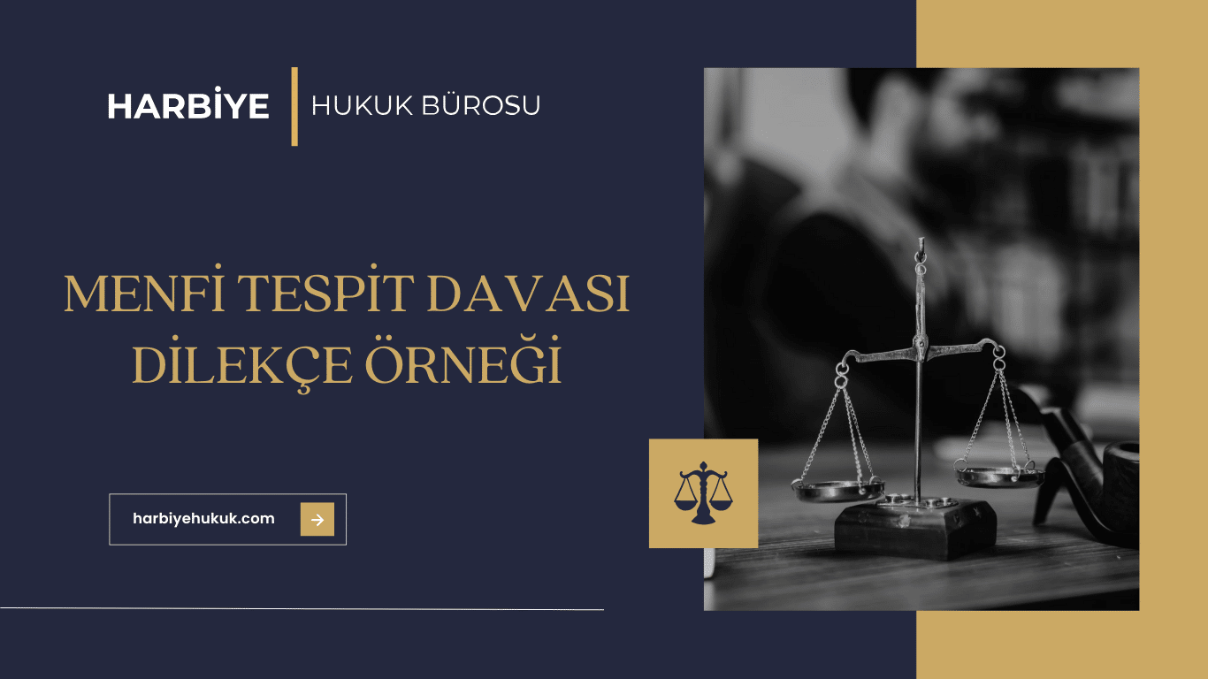 Çek Menfi tespit Davası dilekçe örneği