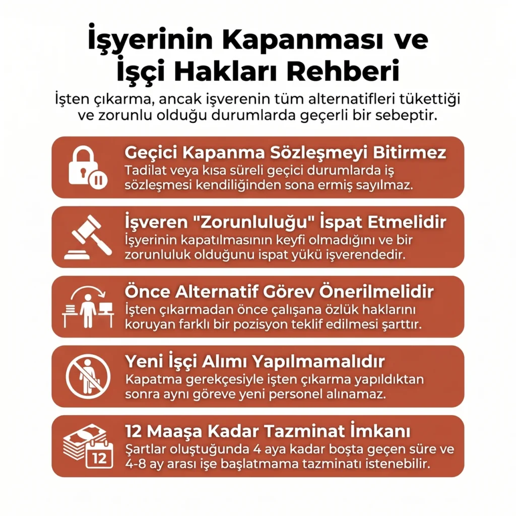 İşyeri Kapanması ve İşçi Hakları