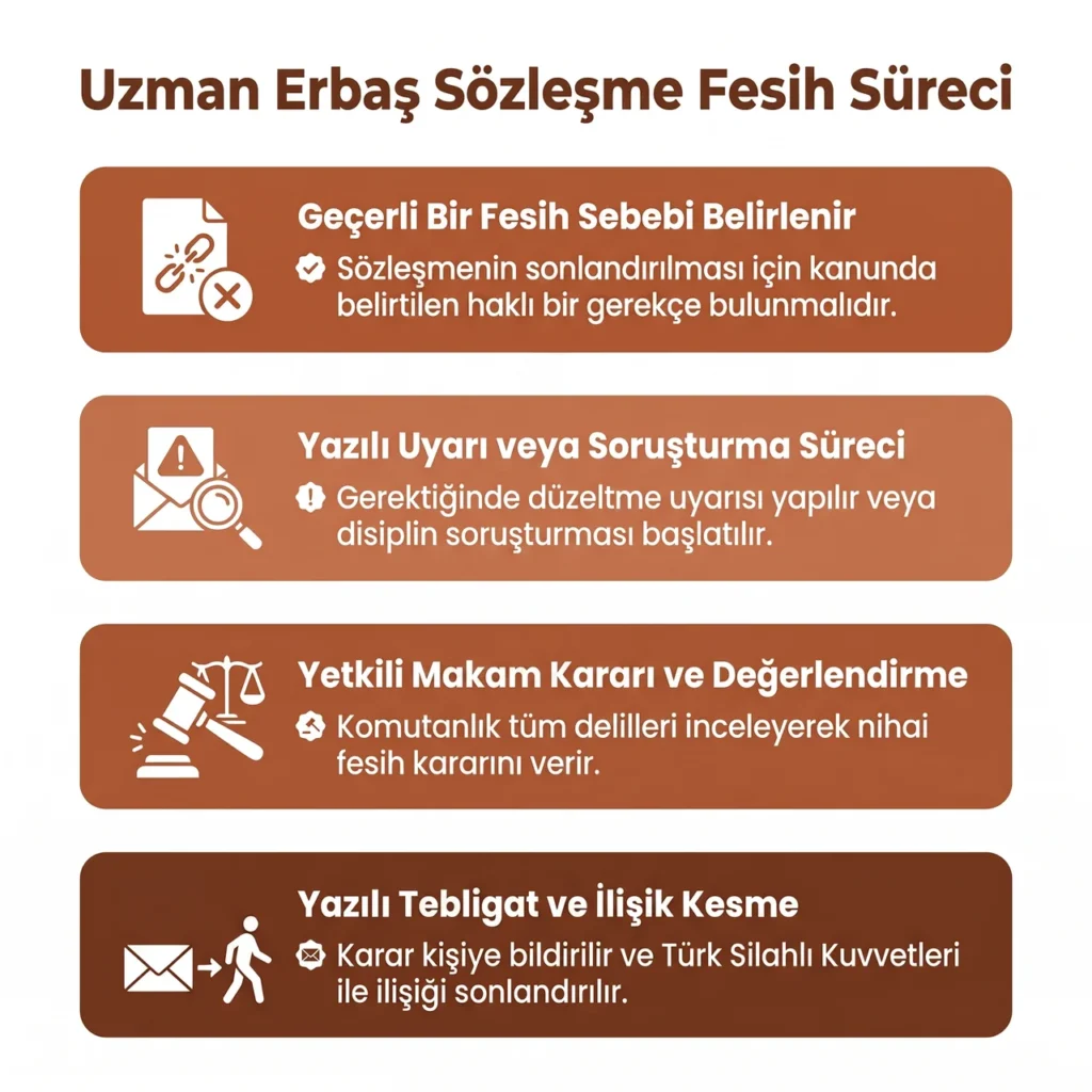 Uzman Erbaş Sözleşme Fesih Süreci