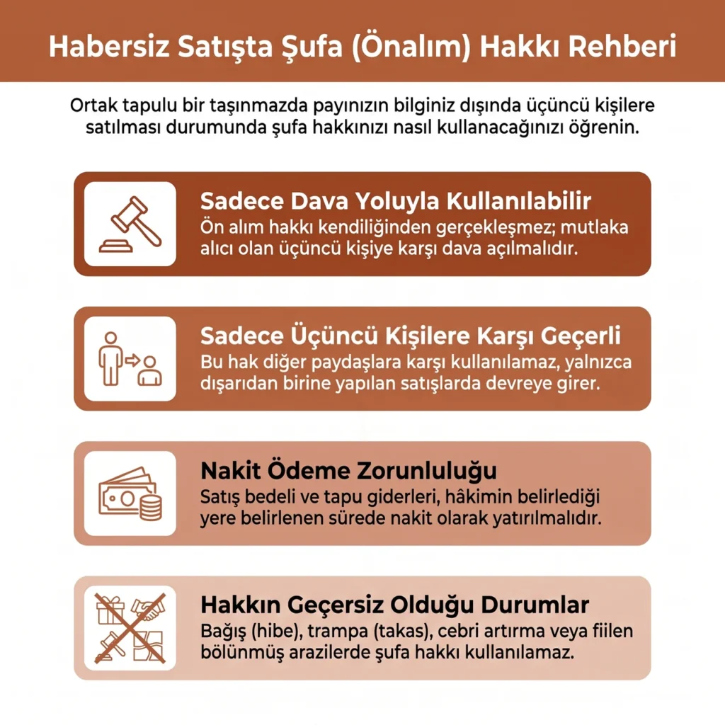 Hisseli Tapuda Habersiz Satış Durumunda Şufa Hakkı