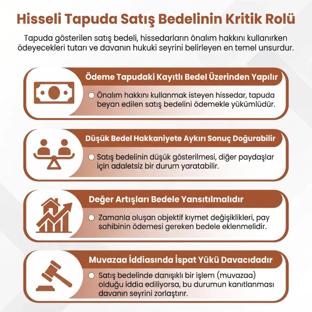 Hisseli Tapuda Satış Bedeli Önemi
